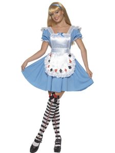 Karetní kostým Alice Karetní kostým Alice pro dámy pohádkový kostým velikost 36/38 (S), 40/42 (M), 44/46 (L), velikost:S