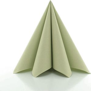 Sovie HORECA Serviette in Oliv aus Linclass® Airlaid 40 x 40 cm, 50 Stück