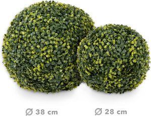 Pflanzenball Kunstpflanzen zur Wandmontage Ø 38 cm Boxwood