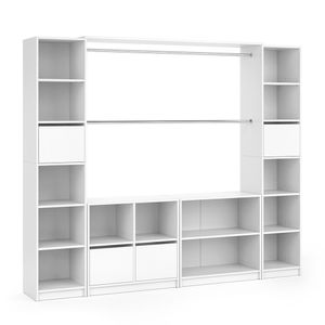 Vicco Kleiderschrank Guest, 225 x 189 cm XXL, Weiß