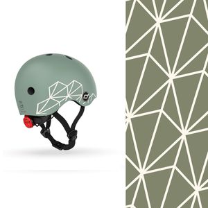 Scoot and Ride Helm XS Grün mit Linien Scoot and Ride Helm XS Grün mit Linien