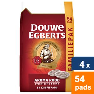 Douwe Egbert - Aroma Rood - 4x 54 pads
