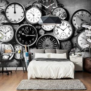 Fototapete - Retro Clocks, Größe:100 x 70 cm