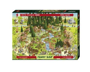 Standardpuzzle Degano Zoo Black Forest Habitat 1000 Teile