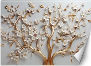Vlies fototapete Goldener Baum 400x280 cm Feeby Gold inkl. Kleber einfache Montage Vlies fototapete Goldener Baum 400x280 cm Feeby Gold inkl. Kleber einfache Montage