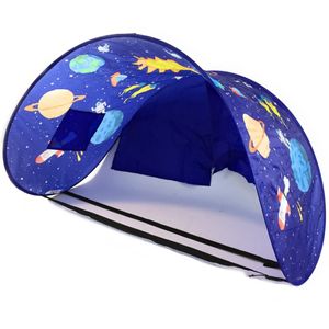Best Direct Sleepfun Tent® - Betthimmel, Kinderzelt, Pop Up Zelt, Bett, Party Planet, Schlafzelt, blau