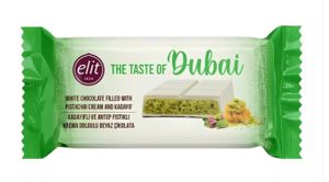 ELIT Dubai Biała Czekolada z Kremem Pistacjowym 90g