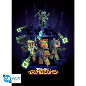 Minecraft Set 2 Chibi Poster: Dungeon Minecraft (52 x 38 cm)