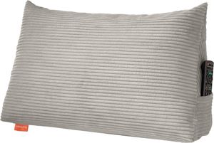 sleepling - Rückenkissen in Cord Optik, 70 cm breit, mit Seitenfach, Keilkissen für Bett und Sofa, steingrau sleepling - Rückenkissen in Cord Optik, 70 cm breit, mit Seitenfach, Keilkissen für Bett und Sofa, steingrau