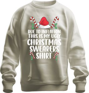 Inflation Ugly Christmas Sweater Shirt - Weihnachten Xmas Christmas Uni pulóver, Natur, S