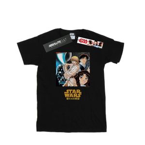 Star Wars - "Anime Poster" T-Shirt für Damen BI44716 (M) (Schwarz)