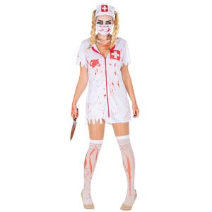 Frauenkostüm sexy Zombie Krankenschwester - S