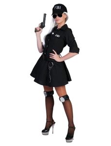 FBI Kostüm flotte FBI Agentin Polizistin für Damen