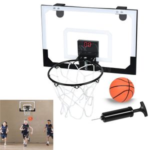 LARS360 Mini Basketball Hoop für Kinder Mini Basketballkorb Indoor mit Automatische Scoring und Sound Basketballkorb Basketball Set Basketballbrett mit Bälle und Pumpe