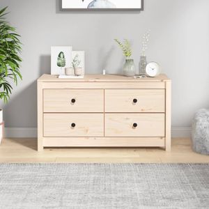 Szafka boczna 100x40x54 cm lite drewno sosnowe