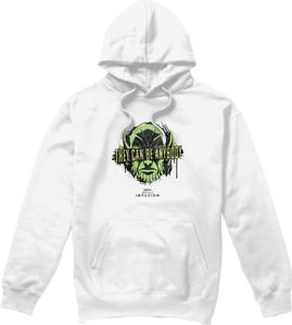 Marvel - "Secret Invasion Anybody" Kapuzenpullover für Herren TV4581 (S) (Weiß)