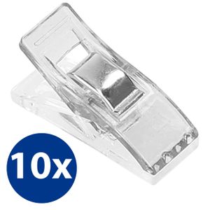 10x Stoffklammern Nähklammern Nähclips WonderClips Nähzubehör transparent