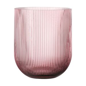 Fink Vase, Windlicht Solari rose Glas Höhe 19 cm