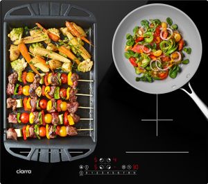 CIARRA Flex indukčná varná doska 60 cm varná doska 4-zónová vstavaná indukčná varná doska BOOST 2-Flex-Zone VM4BFFBIH
