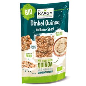 Dr. Kargs Bio Dinkel Quinoa Vollkorn Snack nussig vegan 110g