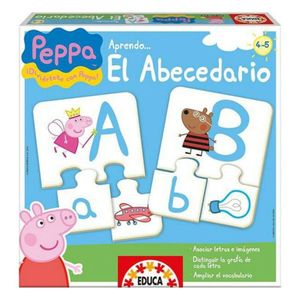 Educa - Peppa Pig Buchstabenspiel - Alphabet Puzzle für Kinder - Lernspiel für Kinder ab 4 Jahren (15652) EDUCA