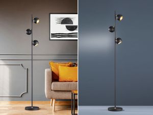 Trio Trio Stehleuchte - Design - 3 Lichter - 155 cm - Schwarz
