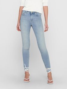 Skinny Fit Jeans Stone Washed Denim Stretch Hose Mid Waist ONLBLUSH | M / 34L
