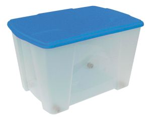 Aufbewahrungsbox M76BT Kunststoffbox mit Rollen 51Ltr 565x390x350 Rollbox Spielzeugbox Wäschebox Deckel