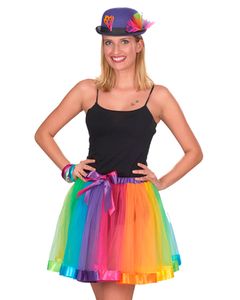 Regenbogen Rainbow Petticoat Rock für Damen - 414009 | Bunt