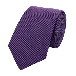 Fabio Farini Moderne Schmale Krawatten und Schlips in Violett - Breite 6cm, Breite:6cm, Farbe:Deep Lilac & Black