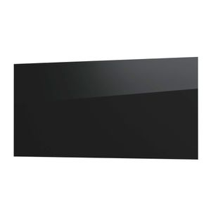 Fenix Infrarotheizung ECOSUN Schwarz 600 Watt (118,5 x 58,5 x 3,9cm), für Bad, Wohnraum, Schlafzimmer - Oberfläche aus Glas
