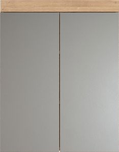 trendteam Bad Spiegelschrank Amanda Asteiche Melamin/Spiegelglas 60 x 77 x 17 cm