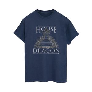 Game Of Thrones: House Of The Dragon - "Throne Text" T-Shirt für Damen BI25981 (XXL) (Marineblau)