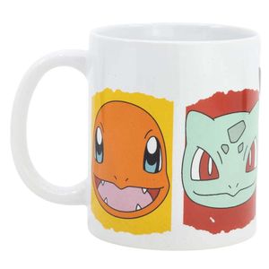 Pokemon Pikachu Bisasam Glumanda Shiggy Kaffeetasse Teetasse 330 ml