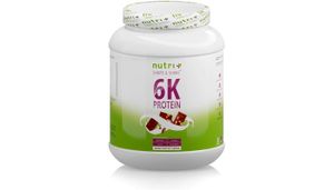 PROTEINPULVER 1kg - 82,8% Eiweiß - Nutri-Plus Shape & Shake ® - pflanzliches Protein Powder - 6-Komponenten Eiweißpulver 1000g ohne Aspartam - Nuss-Nougat