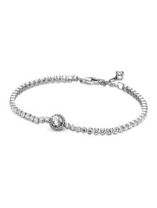 Pandora Timeless Armband 599416C01 Sparkling Halo Tennis Bracelet Silber 925 Klare Zirkonia 20