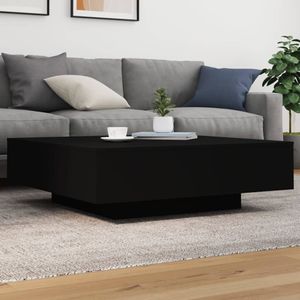 vidaXL Stolik kawowy czarny 100x100x31 cm materiał drewnopochodny
