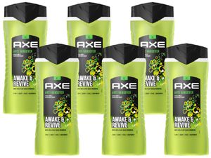 AXE 3in1 Duschgel Anti-Hangover 6x 400ml Shampoo Showergel Shower Gel Men Herren