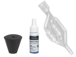 CO2-Kopfdichtungs-Lecktester + Reaktionsflüssigkeit  10 ml + 25-55-mm-Adapter