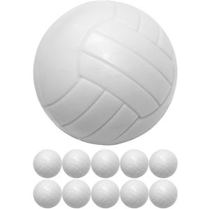 GAMESPLANET® Tischfussball, 10 Kicker Bälle, Weiß