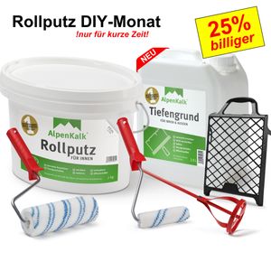 AlpenKalk® Rollputz DIY-Monat Starterpaket (ca. 20 m²)