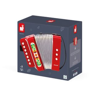 Janod Akkordeon Rot  Rot One Size