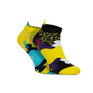 2 Paar Rutschfeste ABS Socken Damen Kurzsocken 36-40 Anti-Rutsch Sneaker Sportsocken mit Noppen A1+A2