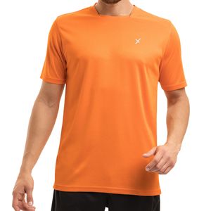 CFLEX Herren Sport Shirt Fitness T-Shirt piqué Sportswear Collection - Orange XXL