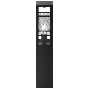 BRILLIANT Lampe, Getta Außensockelleuchte 50cm schwarz, Metall/Kunststoff, 1x A60, E27, 40W,Normallampen (nicht enthalten)