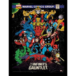 Avengers - Gerahmtes Poster, Infinity-Handschuh PM8090 (40 cm x 30 cm) (Bunt)