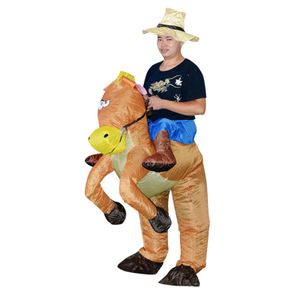 Pferdekostüm exquisite kreative lebendige weit verbreitete weiche elastische, langlebige, einfach zu verwendende Fantasie Blow -up Costume Party Supplies-Braun