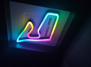 Redbull Ring LED RGB Rennstrecke, Formel 1 Kunstlicht, F1 Strecke LED Bahrain F1 Geschenk Formel 1