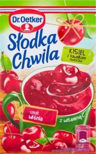 Dr. Oetker Sweet Moments želé s kúskami ovocia príchuť čerešňa 31,5 G