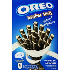 Oreo - Wafer Roll Vanilla - Waffel Rollen gefüllt mit Vanilla Creme - 54g
